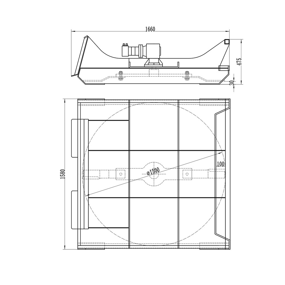 Pemotong skid steer details